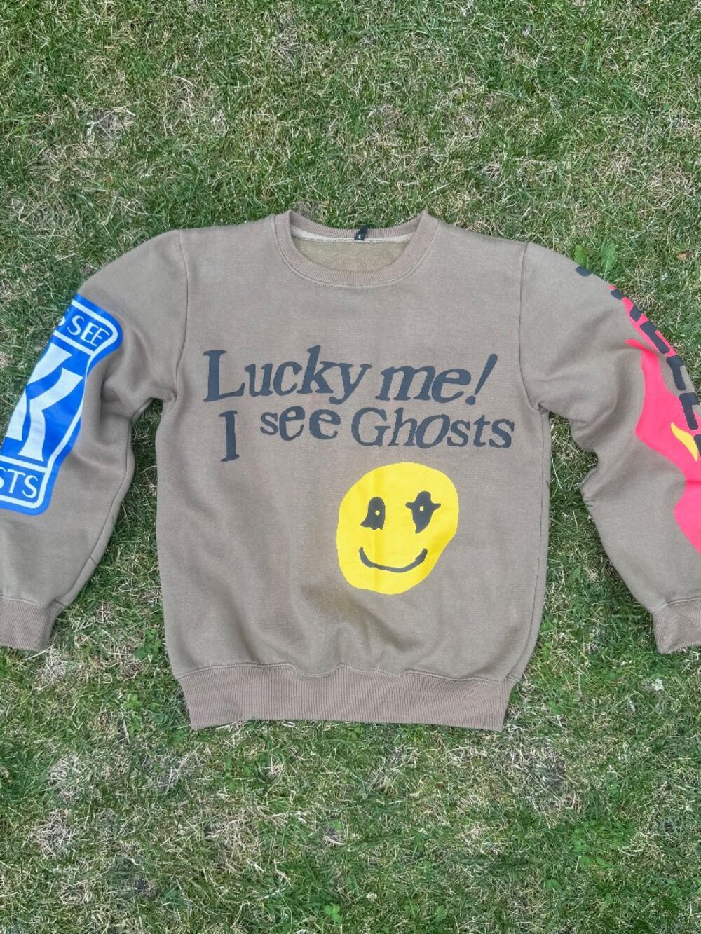 Cactus Plant Flea Market - Kids See Ghosts Lucky Me Crewneck (Men's) - Trench